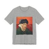 Masters of Art Vincent van Gogh's Self - Portrait with Bandaged Ear and Pipe Unisex Jersey Short Sleeve T-Shirt - POPvault