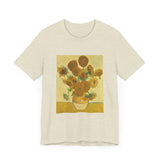 Masters of Art Vincent van Gogh's Sunflowers Unisex Jersey Short Sleeve T-Shirt - POPvault