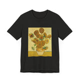 Masters of Art Vincent van Gogh's Sunflowers Unisex Jersey Short Sleeve T-Shirt - POPvault