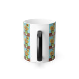 Masters of Art Vincent van Gogh's Vase With Three Sunflowers - Color Morphing 11oz Mug - POPvault