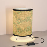 Masters of Art William Morris Cray Tripod Lamp with High - Res Printed Shade V.3 - POPvault