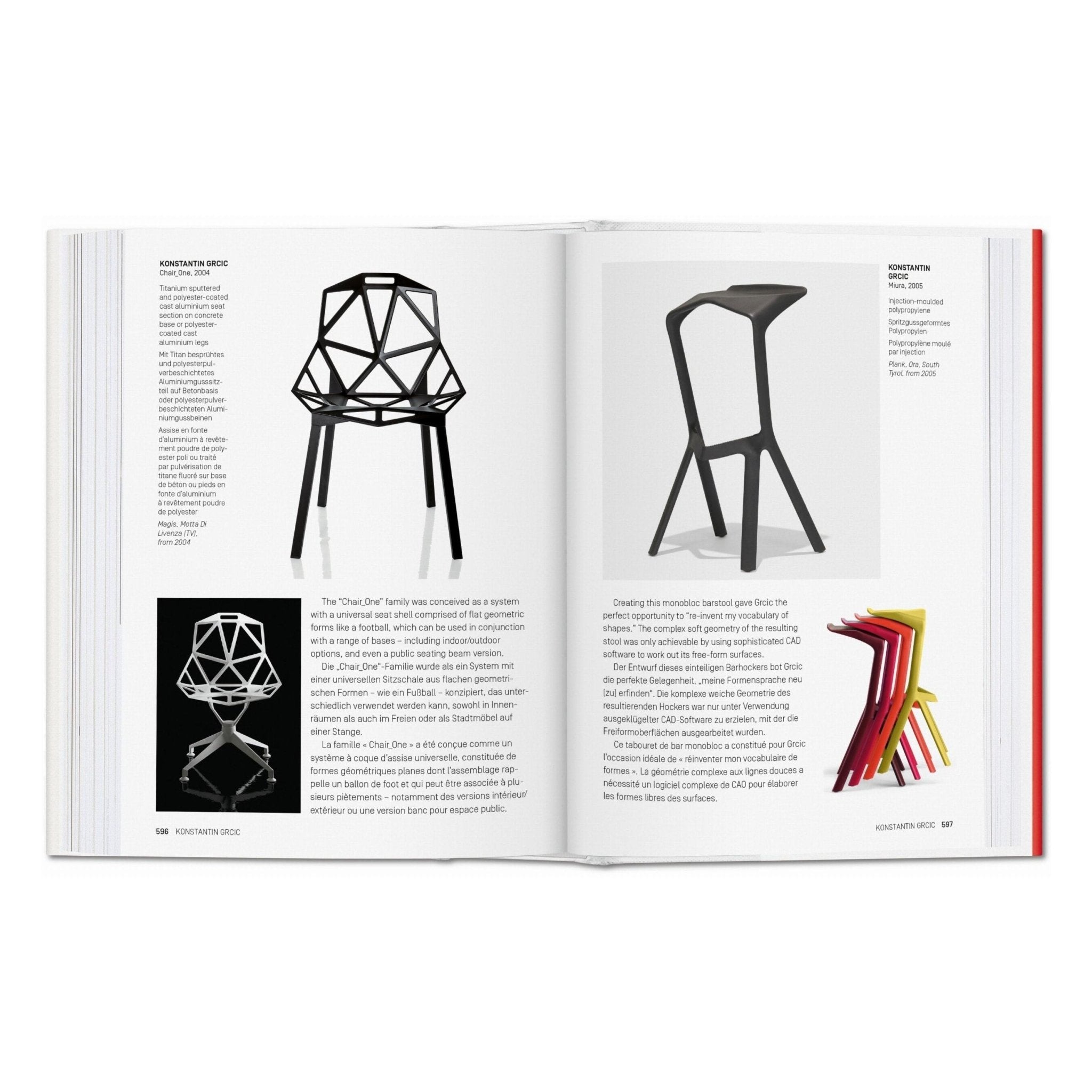 1000 Chairs. Revised and updated edition (German, French, English)-POPvault