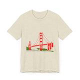 POP Culture Classics Golden Gate Bridge Unisex Jersey Short Sleeve T-Shirt