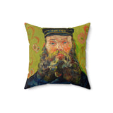 Masters of Art Van Gogh The Postman Square Indoor Accent Pillow