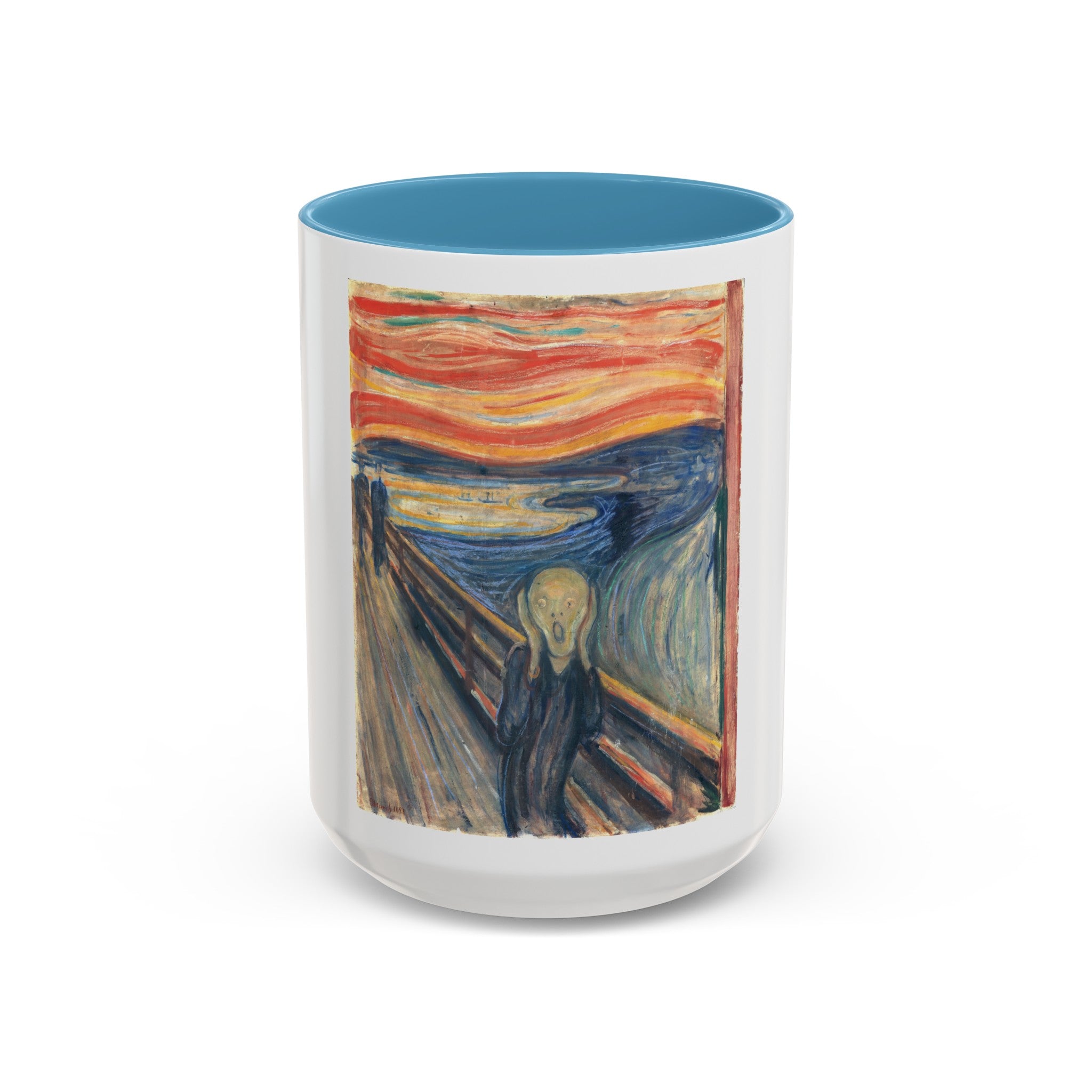 Masters of Art Edvard Munch The Scream Color Accent Coffee Mug (11, 15oz) - POPvault