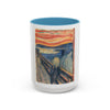 Masters of Art Edvard Munch The Scream Color Accent Coffee Mug (11, 15oz) - Mug