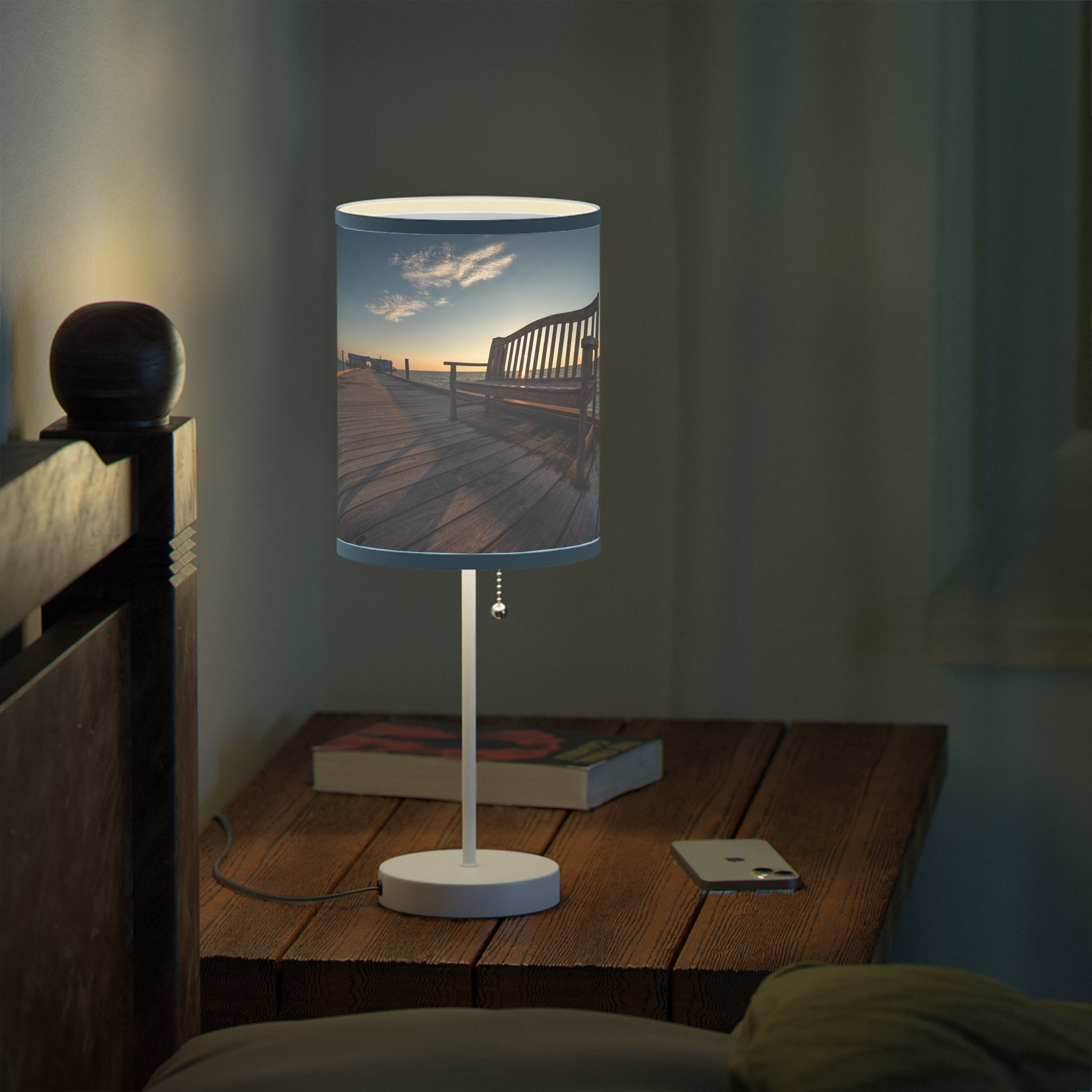 Custom Beach Life Vistas Have a Seat Accent Lamp - POPvault