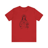 Custom Retro-a-go-go Series Jesus Unisex Jersey Short Sleeve T-Shirt - POPvault - 13929660450790211822