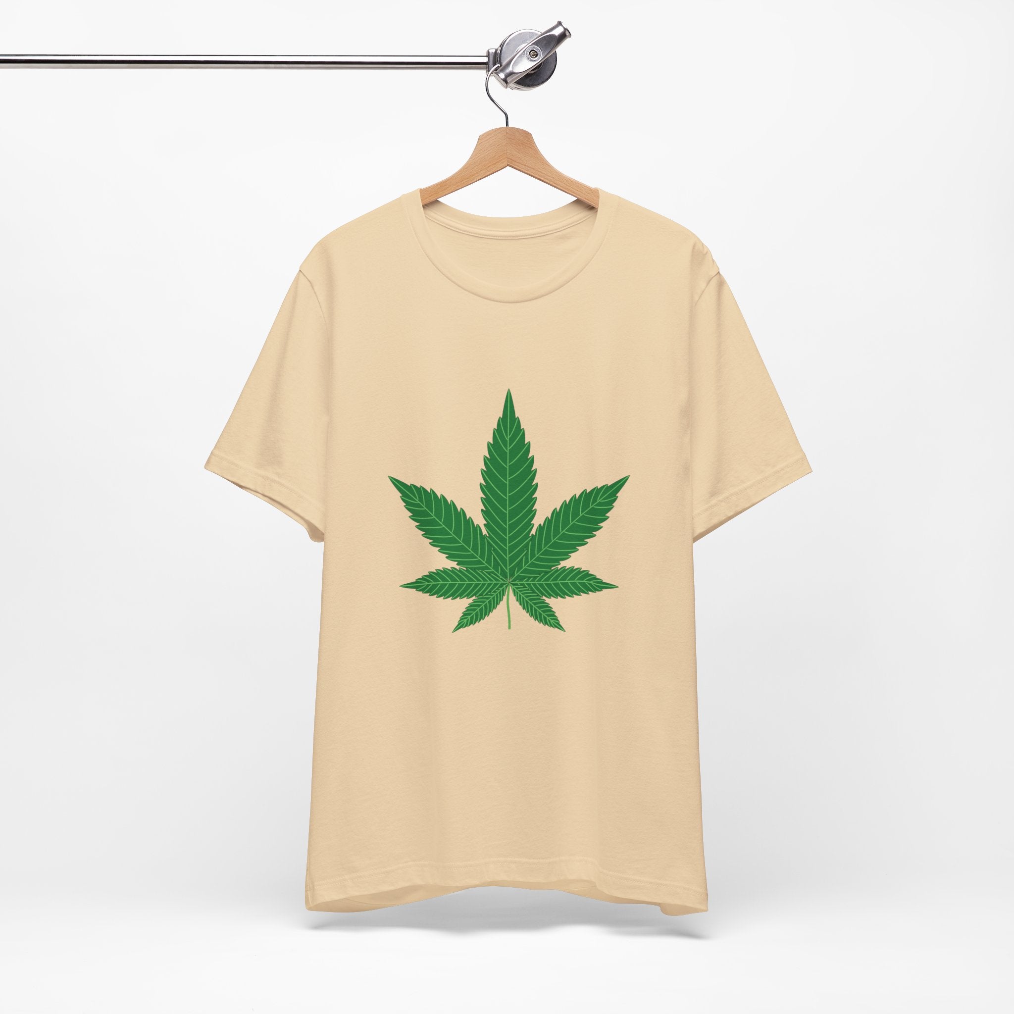 Custom Retro - a - go - go Series Herb Leaf Unisex Jersey Short Sleeve T - Shirt - POPvault