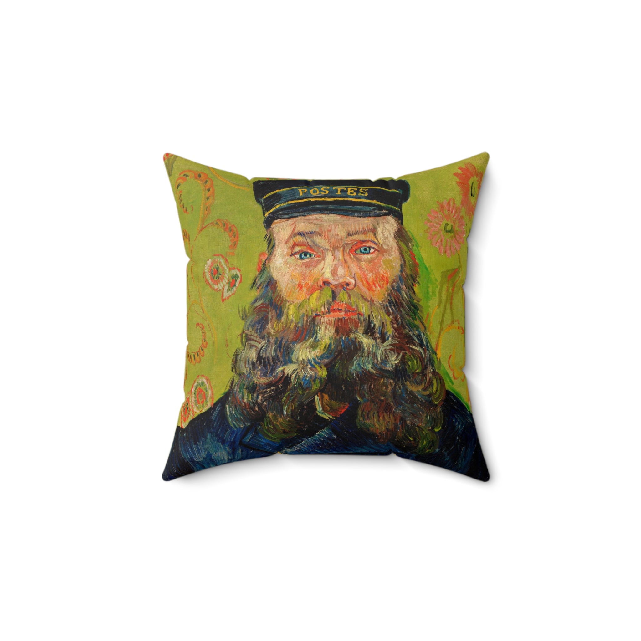 Masters of Art Van Gogh The Postman Square Indoor Accent Pillow