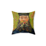 Masters of Art Van Gogh The Postman Square Indoor Accent Pillow