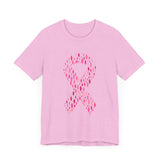 POP Culture Classics Pink Ribbons Unisex Jersey Short Sleeve T-Shirt