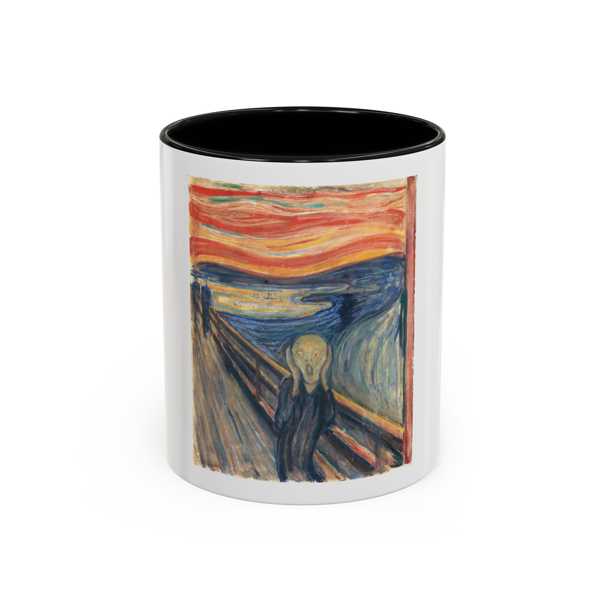 Masters of Art Edvard Munch The Scream Color Accent Coffee Mug (11, 15oz) - POPvault