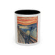 Masters of Art Edvard Munch The Scream Color Accent Coffee Mug (11, 15oz) - Mug