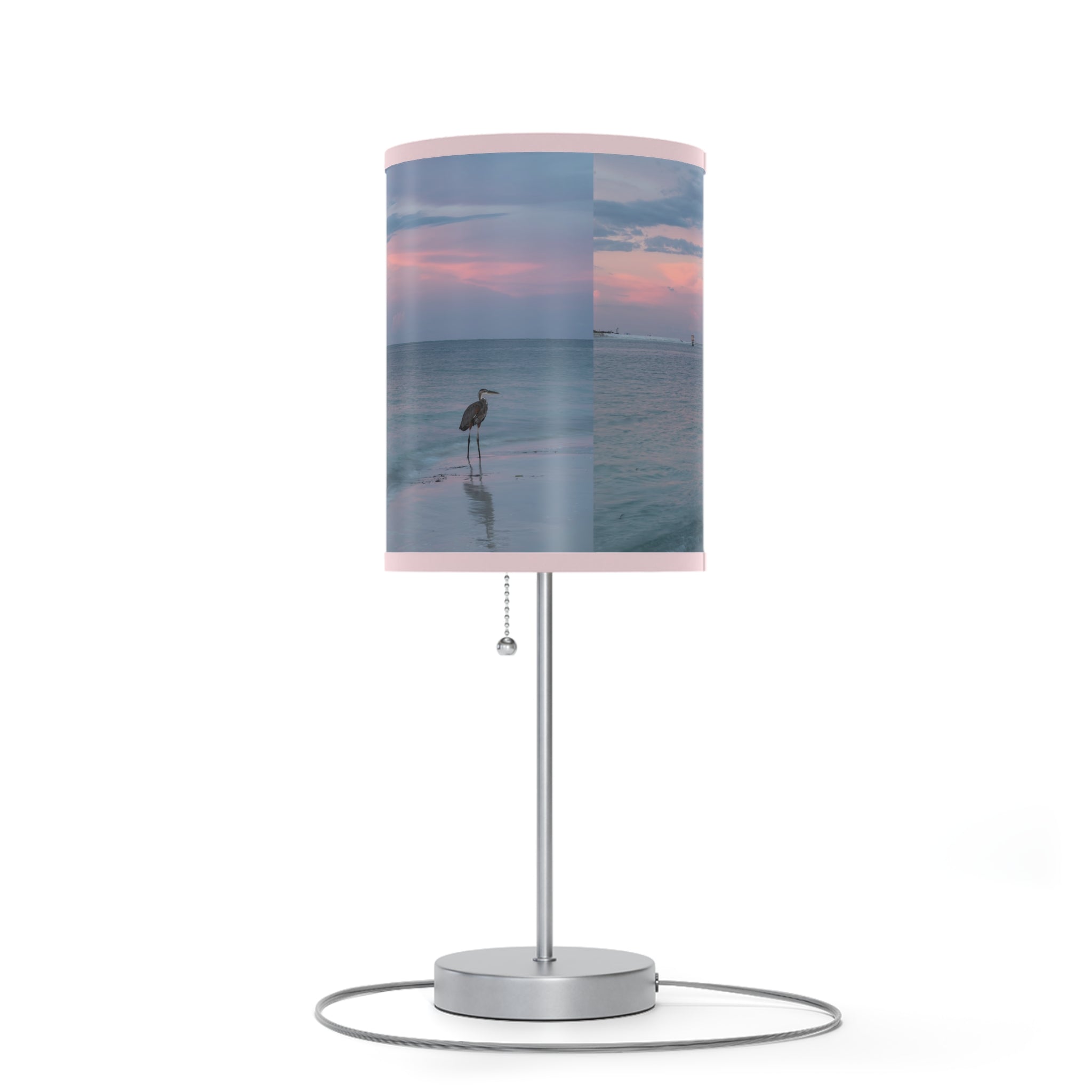 Custom Beach Life Vistas Pink Sky Accent Lamp - POPvault