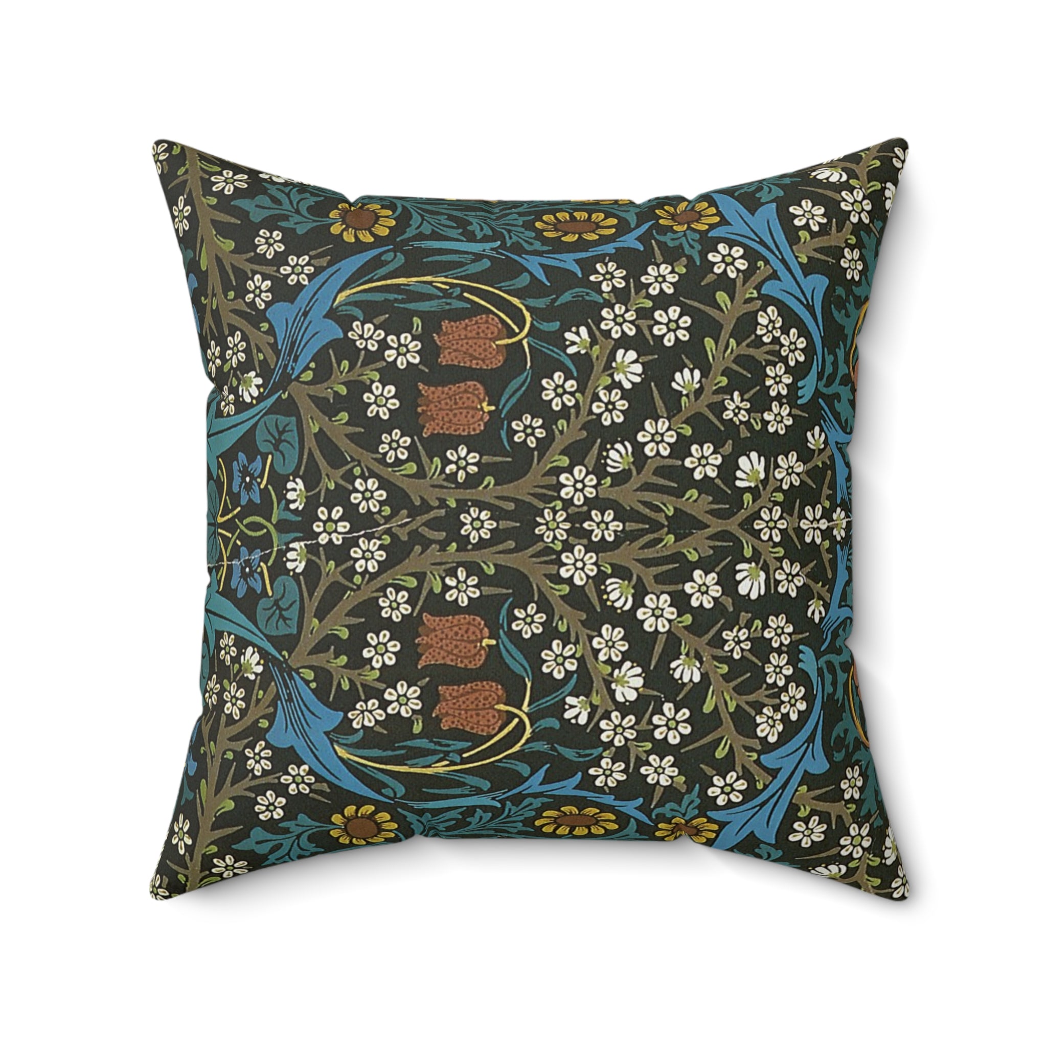 Masters of Art William Morris Cray Square Indoor Accent Pillow V.12