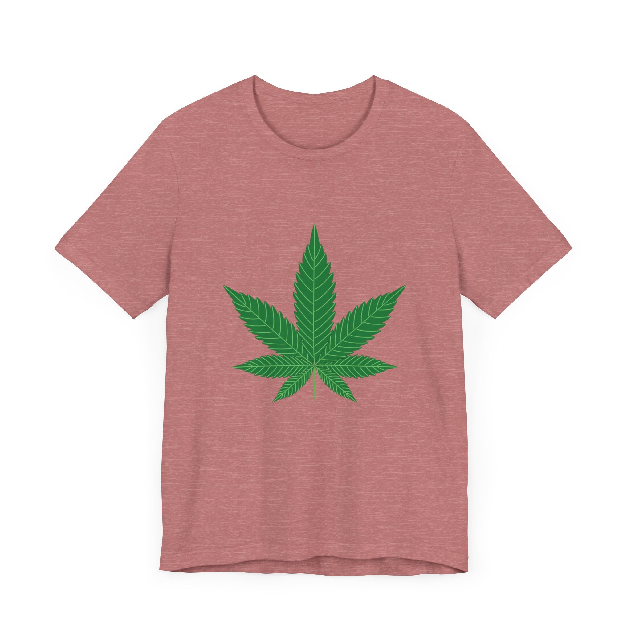 Custom Retro - a - go - go Series Herb Leaf Unisex Jersey Short Sleeve T - Shirt - POPvault