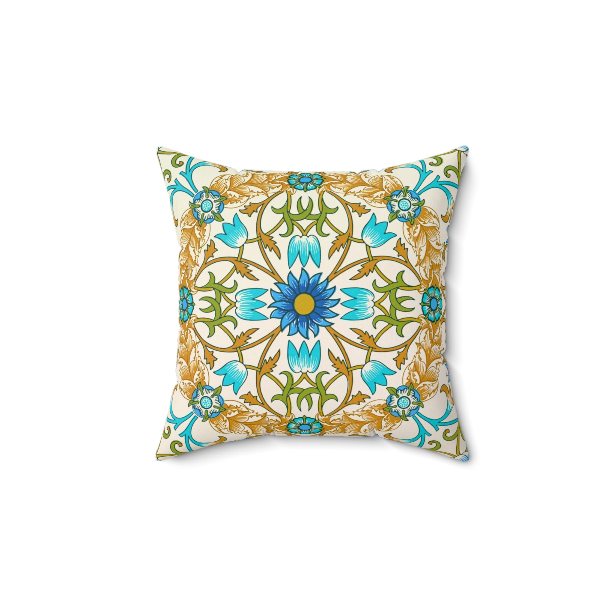 Masters of Art William Morris Cray Square Indoor Accent Pillow V.10