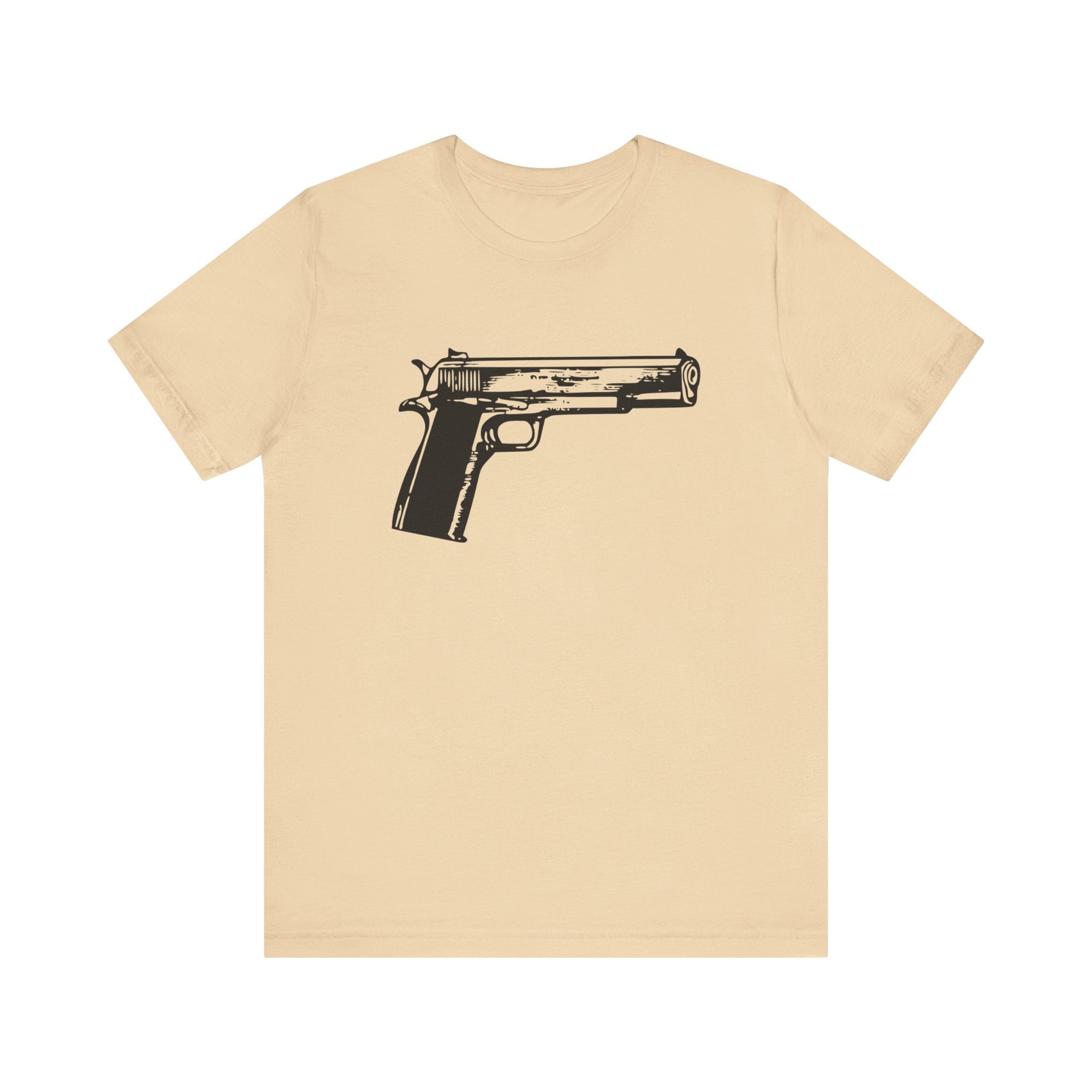 Custom Retro - a - go - go Series Handgun Unisex Jersey Short Sleeve T - Shirt - POPvault