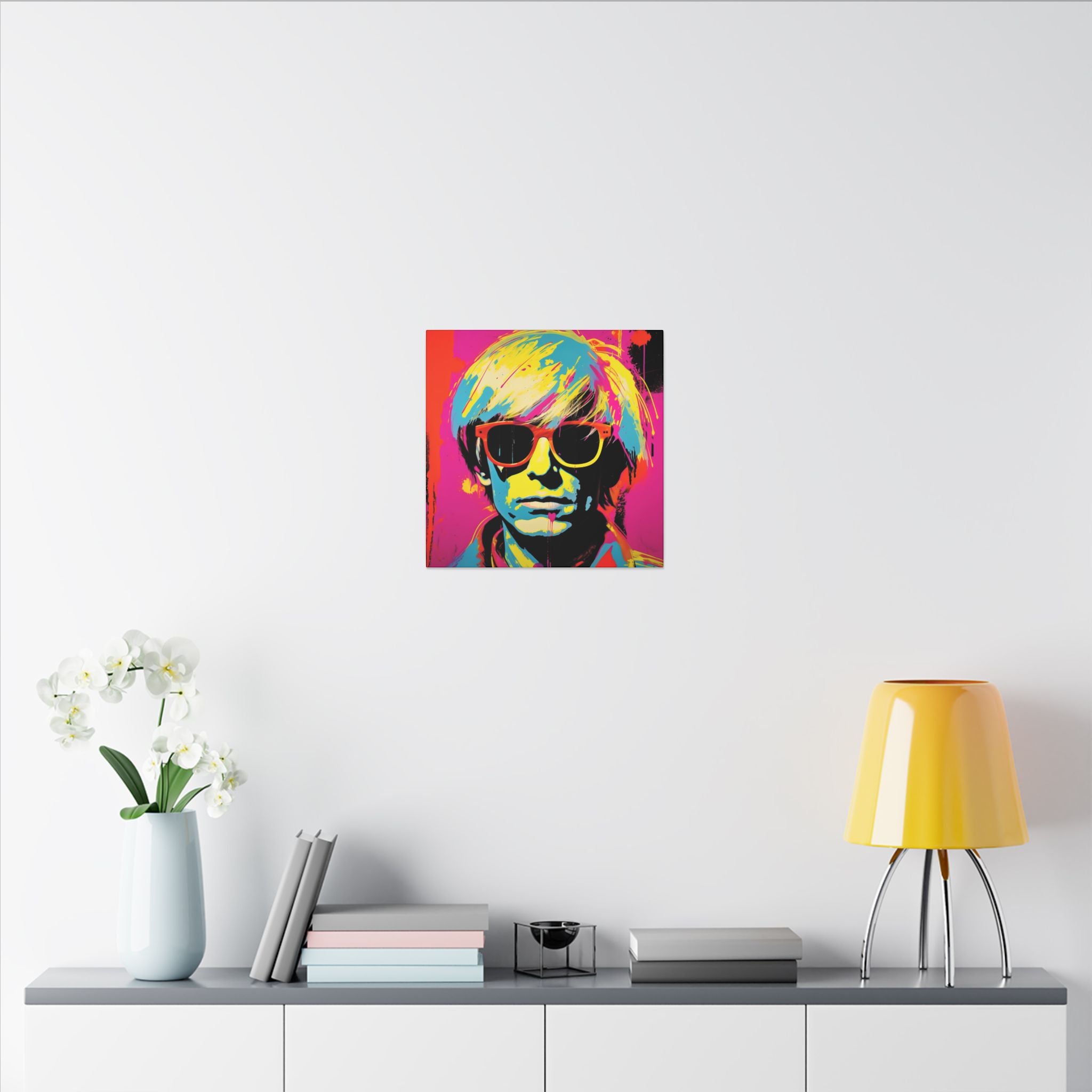 Colorful Pop Art Canvas Print - Andy Interpretation Unique Wall Decor
