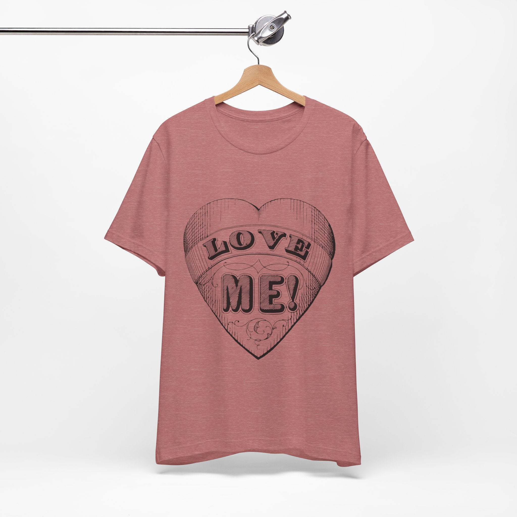 Custom Retro - a - go - go Series Love Me Unisex Jersey Short Sleeve T - Shirt - POPvault