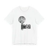 Custom Retro-a-go-go Series Camera & Flash Unisex Jersey Short Sleeve T-Shirt