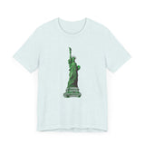 Custom Retro - a - go - go Series Statue of Liberty Unisex Jersey Short Sleeve T - Shirt - POPvault