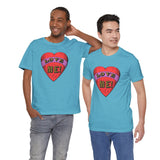 Custom Retro - a - go - go Series Love Me Color Unisex Jersey Short Sleeve T - Shirt - POPvault