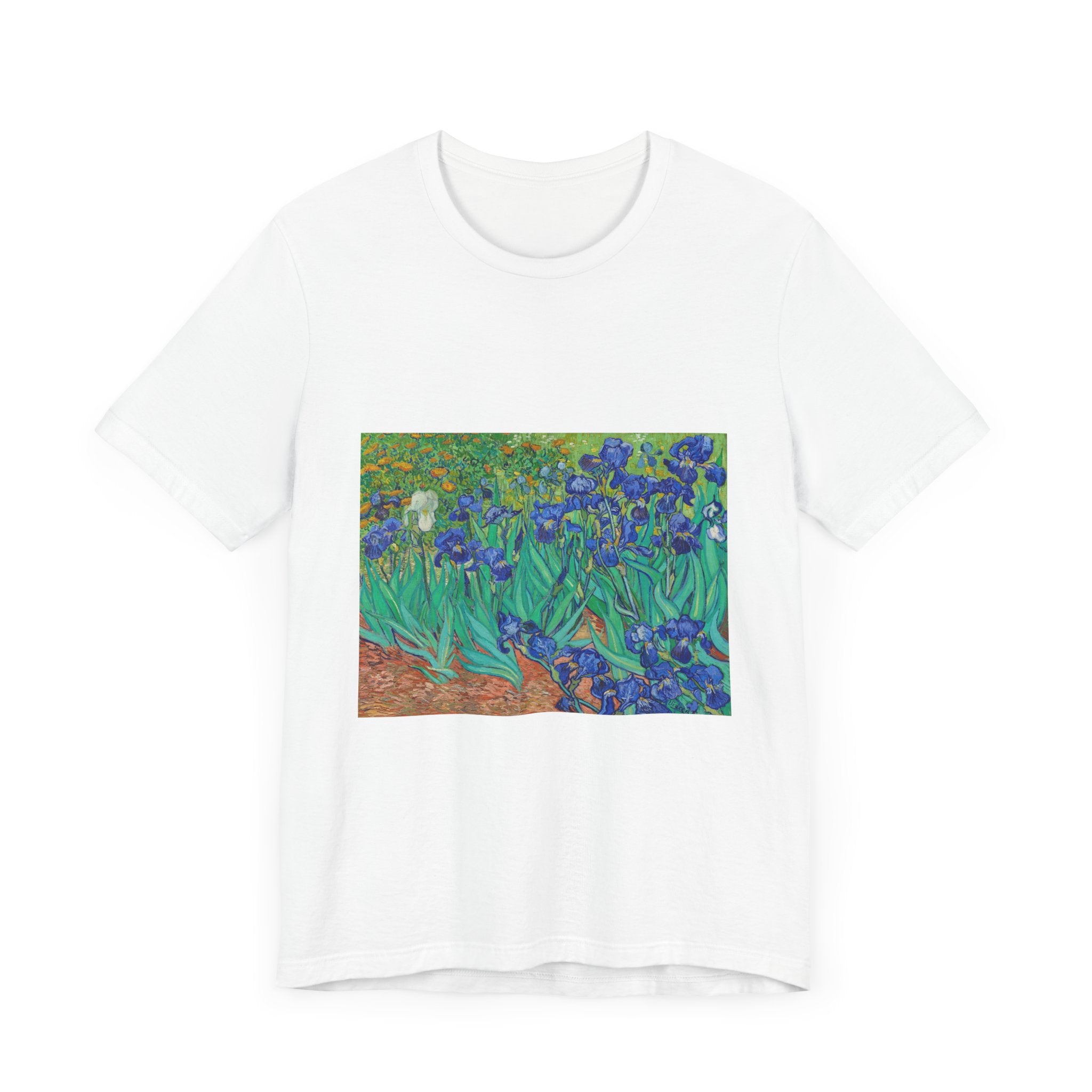Masters of Art Vincent Van Gogh's Irises Unisex Jersey Short Sleeve T-Shirt