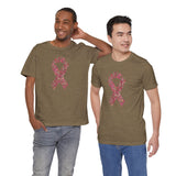 Custom Retro-a-go-go Series Pink Ribbons Unisex Jersey Short Sleeve T-Shirt