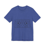 POP Culture Classics DJ Turntables Unisex Jersey Short Sleeve T-Shirt