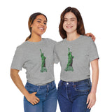 Custom Retro - a - go - go Series Statue of Liberty Unisex Jersey Short Sleeve T - Shirt - POPvault