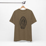 Custom Retro - a - go - go Series Virgin Mary Unisex Jersey Short Sleeve T - Shirt - POPvault