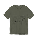 POP Culture Classics Cow Parts Unisex Jersey Short Sleeve T-Shirt