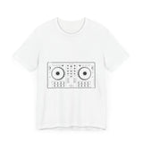 POP Culture Classics DJ Turntables Unisex Jersey Short Sleeve T-Shirt