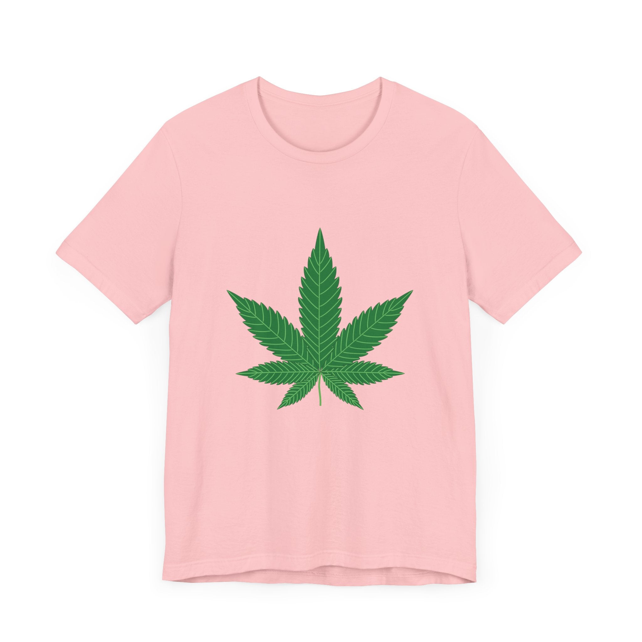 Custom Retro - a - go - go Series Herb Leaf Unisex Jersey Short Sleeve T - Shirt - POPvault