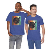 Custom Retro-a-go-go Series Record Color Graphic Unisex Jersey Short Sleeve T-Shirt - POPvault - 15731672417829804476