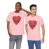 Custom Retro - a - go - go Series Love Me Color Unisex Jersey Short Sleeve T - Shirt - POPvault