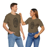 Custom Retro - a - go - go Series Virgin Mary Unisex Jersey Short Sleeve T - Shirt - POPvault