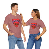 Custom Retro - a - go - go Series Love Me Color Unisex Jersey Short Sleeve T - Shirt - POPvault