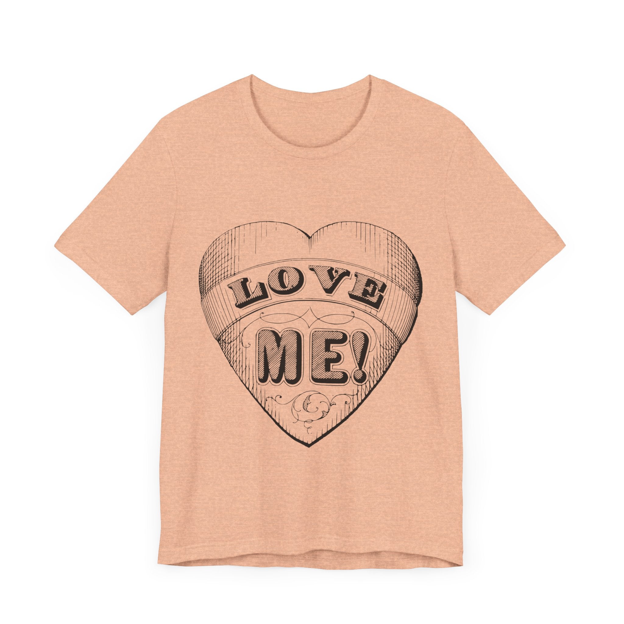 Custom Retro - a - go - go Series Love Me Unisex Jersey Short Sleeve T - Shirt - POPvault