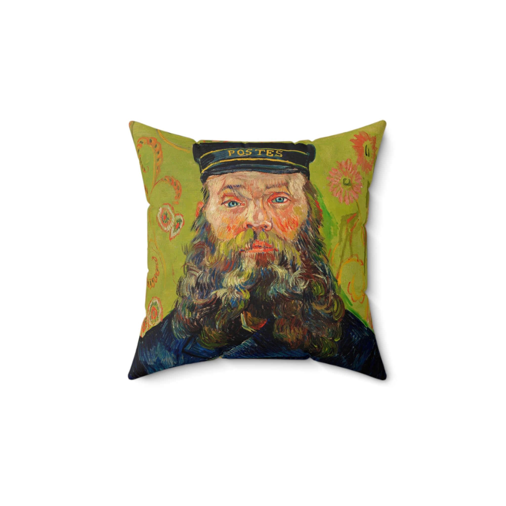 Masters of Art Van Gogh The Postman Square Indoor Accent Pillow