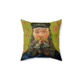 Masters of Art Van Gogh The Postman Square Indoor Accent Pillow