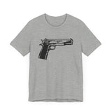 Custom Retro - a - go - go Series Handgun Unisex Jersey Short Sleeve T - Shirt - POPvault