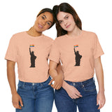 Custom Retro-a-go-go Series Lady Liberty Unisex Jersey Short Sleeve T-Shirt - POPvault - 28251230493221010148