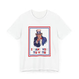 POP Culture Classics Get Out and Vote Unisex Jersey Short Sleeve T-Shirt