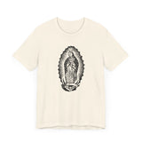 Custom Retro - a - go - go Series Virgin Mary Unisex Jersey Short Sleeve T - Shirt - POPvault