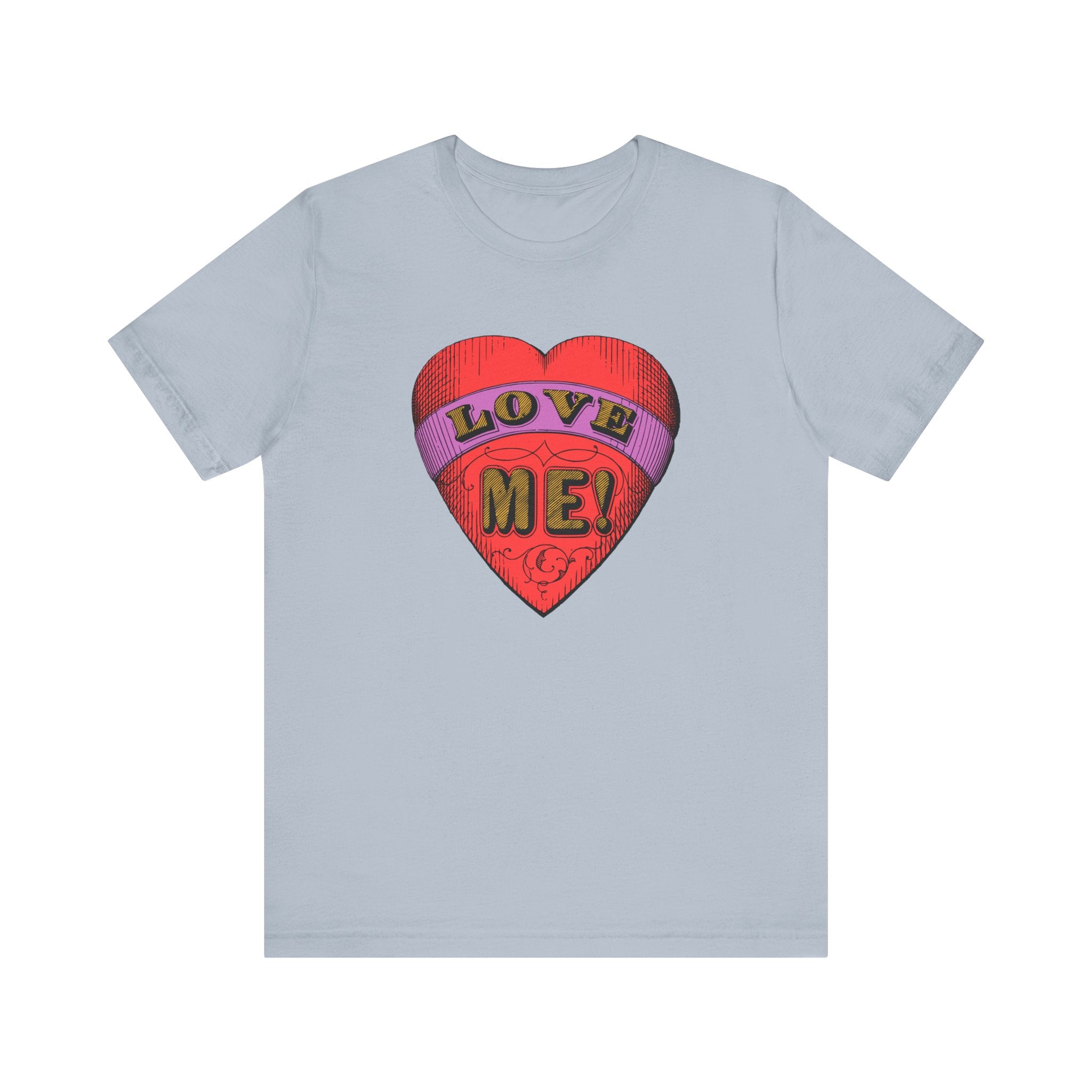 Custom Retro - a - go - go Series Love Me Color Unisex Jersey Short Sleeve T - Shirt - POPvault