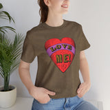 Custom Retro - a - go - go Series Love Me Color Unisex Jersey Short Sleeve T - Shirt - POPvault