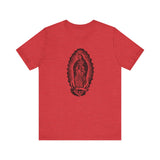 Custom Retro - a - go - go Series Virgin Mary Unisex Jersey Short Sleeve T - Shirt - POPvault